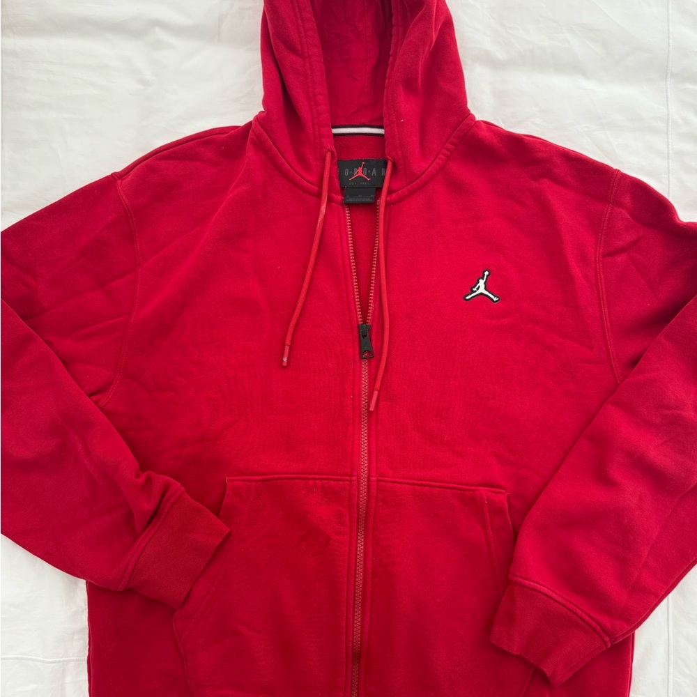 Jordan Men's Bold Red Full-Zip Hoodie